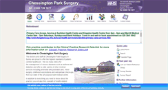 Desktop Screenshot of chessingtonparksurgery.co.uk